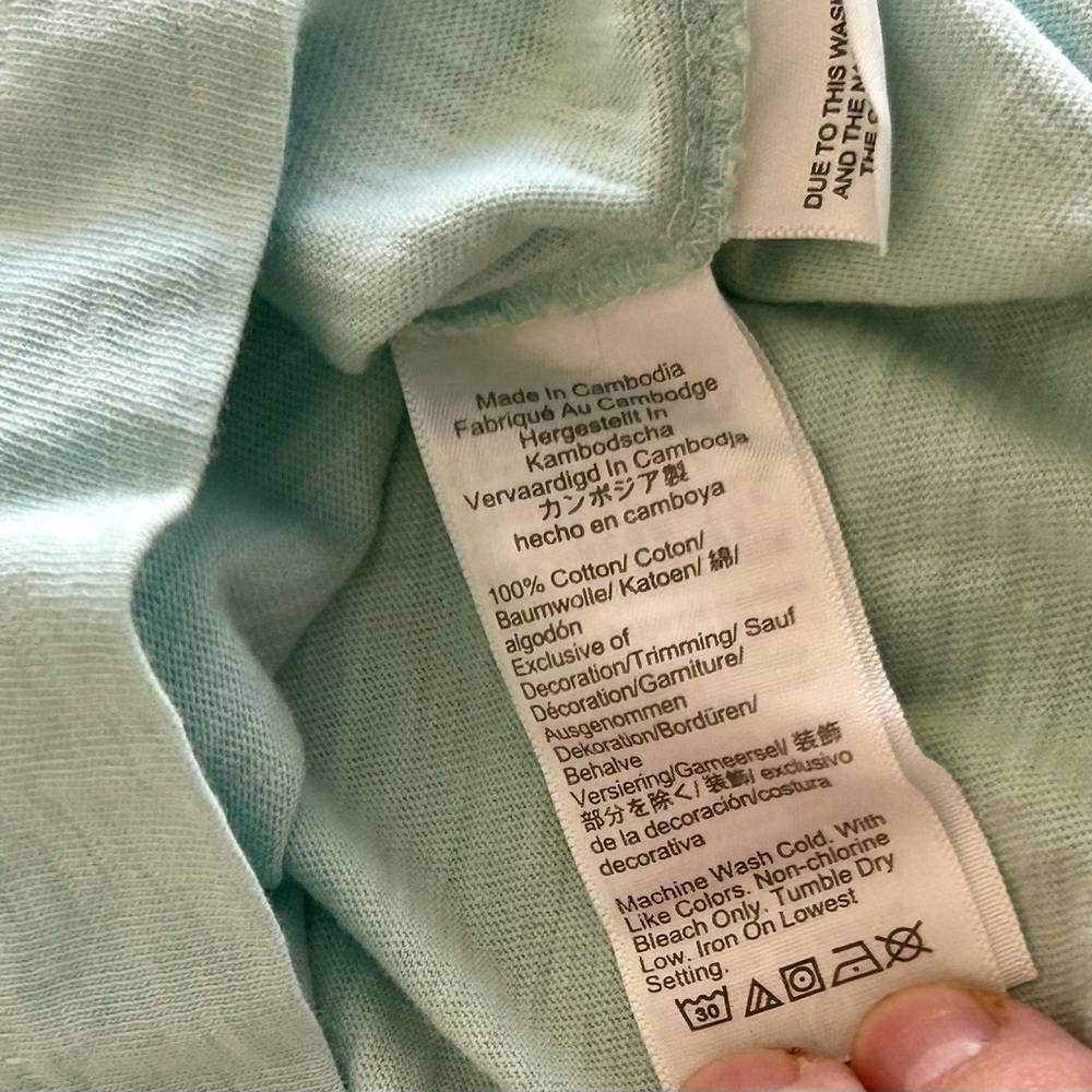 J. Crew Mint Green Short Sleeve Henley - Picture 10 of 11